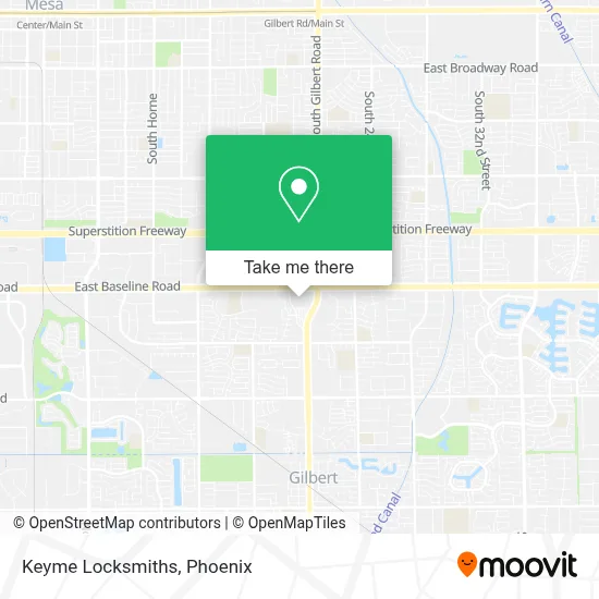 Keyme Locksmiths map