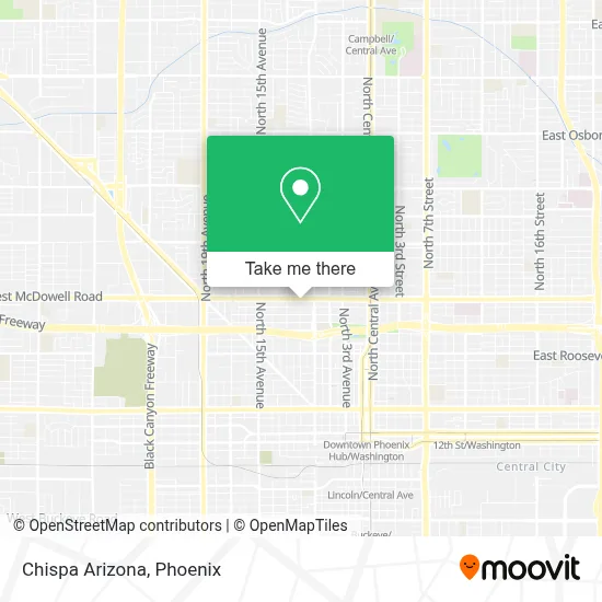 Chispa Arizona map