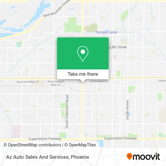 Az Auto Sales And Services map