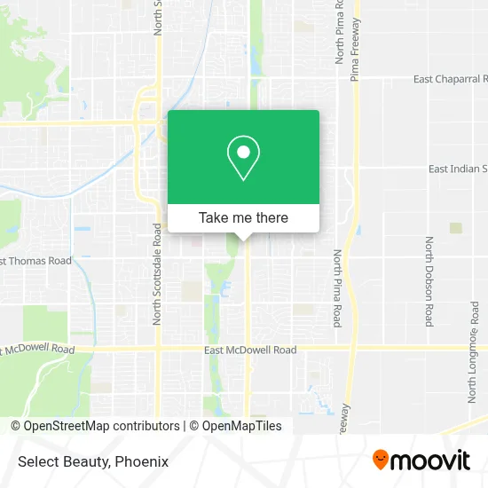 Select Beauty map