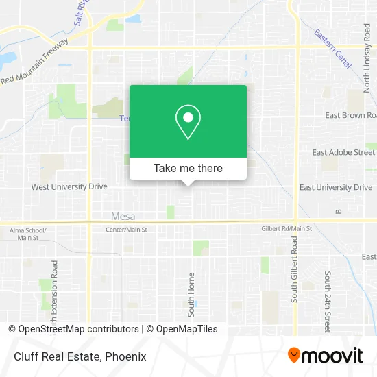 Cluff Real Estate map