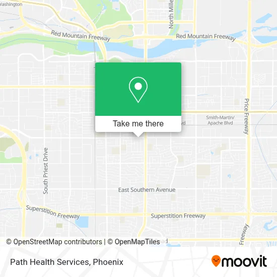 Path Health Services map