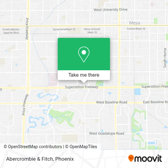Abercrombie & Fitch map
