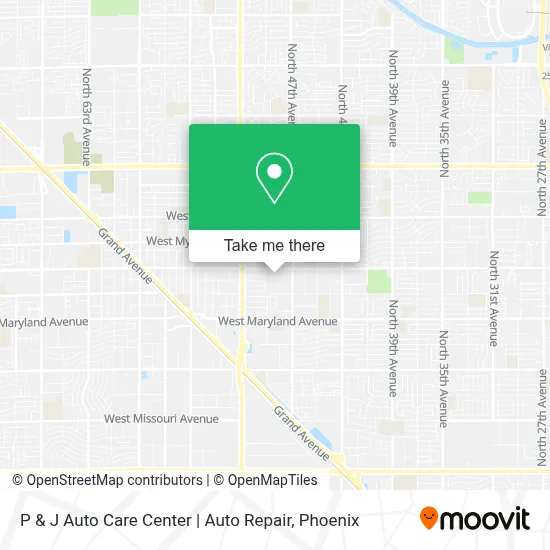 P & J Auto Care Center | Auto Repair map