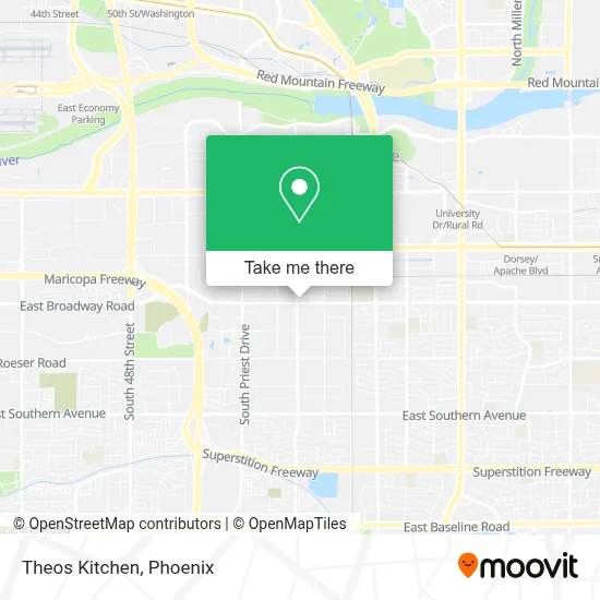 Theos Kitchen map