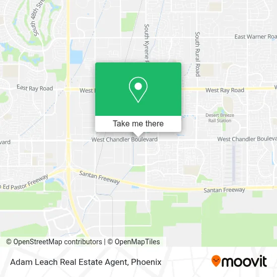Adam Leach Real Estate Agent map