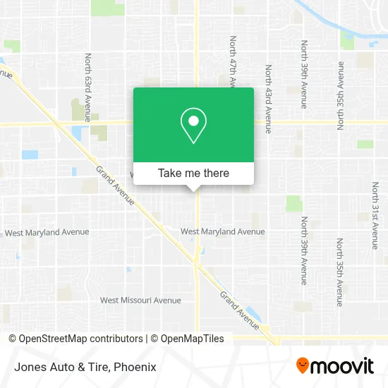 Jones Auto & Tire map