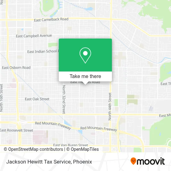 Jackson Hewitt Tax Service map
