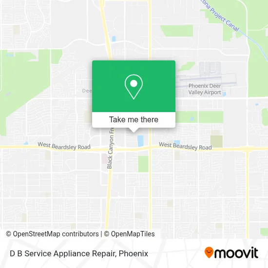 D B Service Appliance Repair map