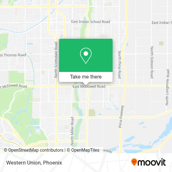 Western Union map