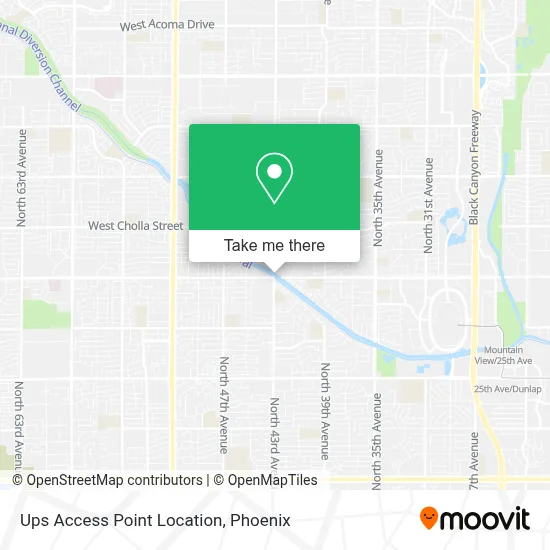 Ups Access Point Location map