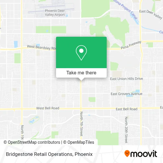 Bridgestone Retail Operations map