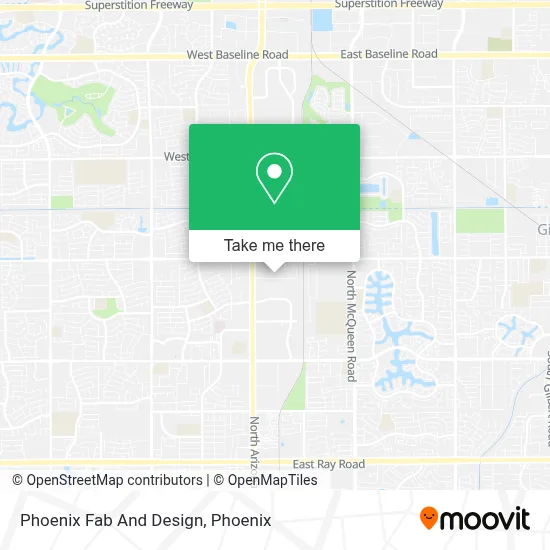 Phoenix Fab And Design map