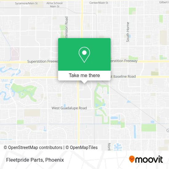 Fleetpride Parts map