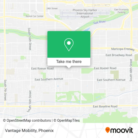 Vantage Mobility map