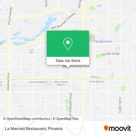 La Merced Restaurant map