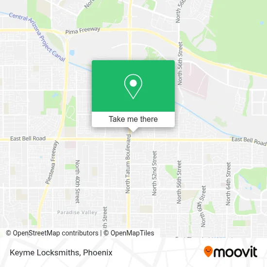 Keyme Locksmiths map