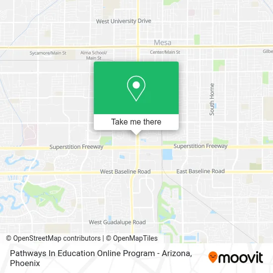 Pathways In Education Online Program - Arizona map