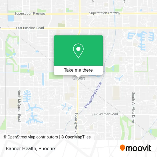 Banner Health map