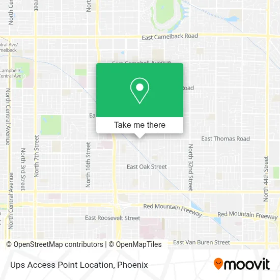 Ups Access Point Location map