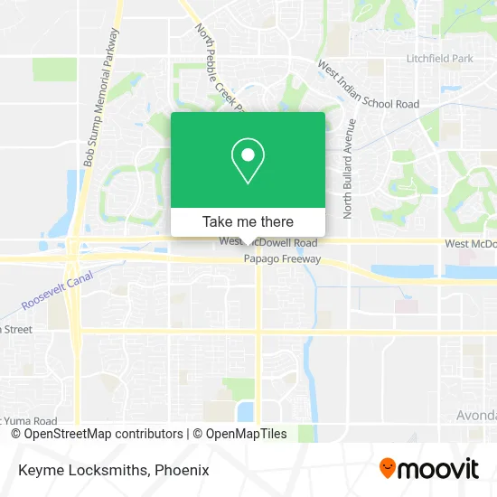 Keyme Locksmiths map
