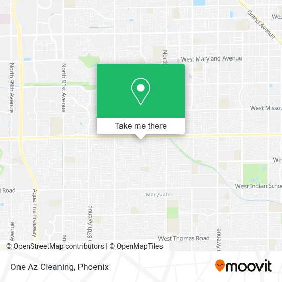 One Az Cleaning map