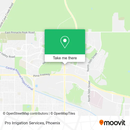 Pro Irrigation Services map