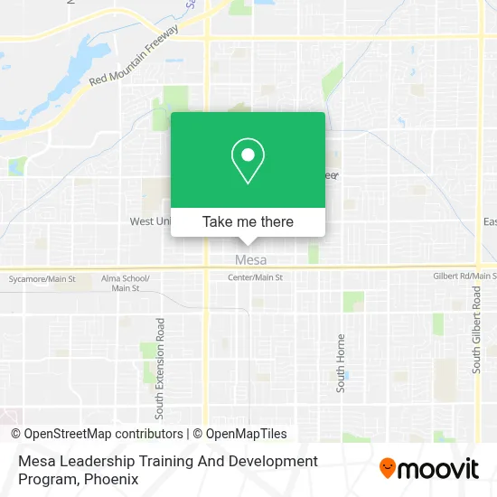 Mesa Leadership Training And Development Program map