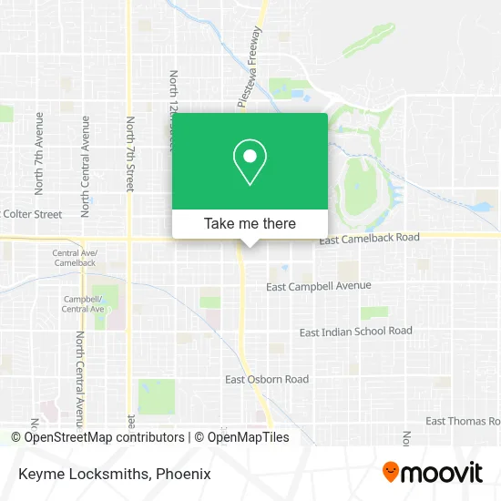 Keyme Locksmiths map