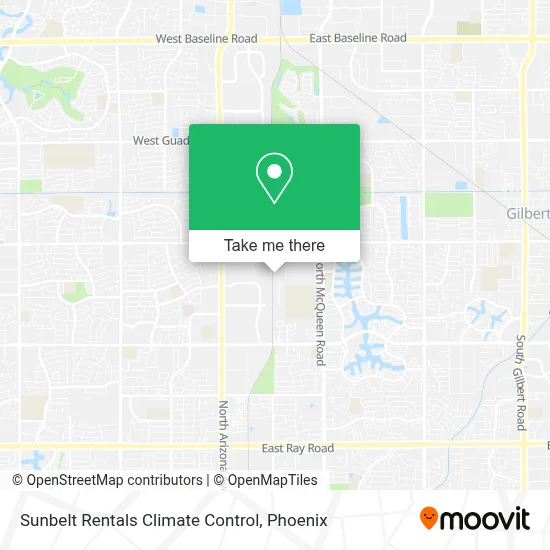 Sunbelt Rentals Climate Control map