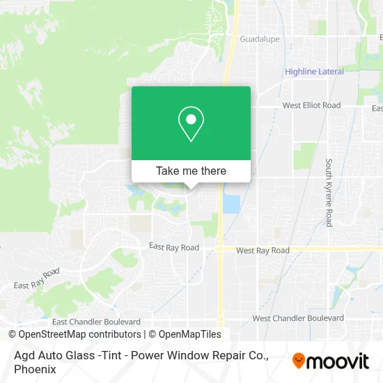 Agd Auto Glass -Tint - Power Window Repair Co. map