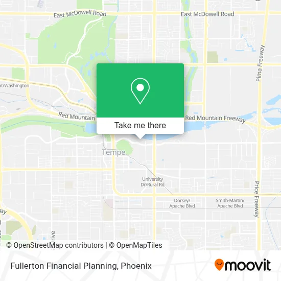 Fullerton Financial Planning map