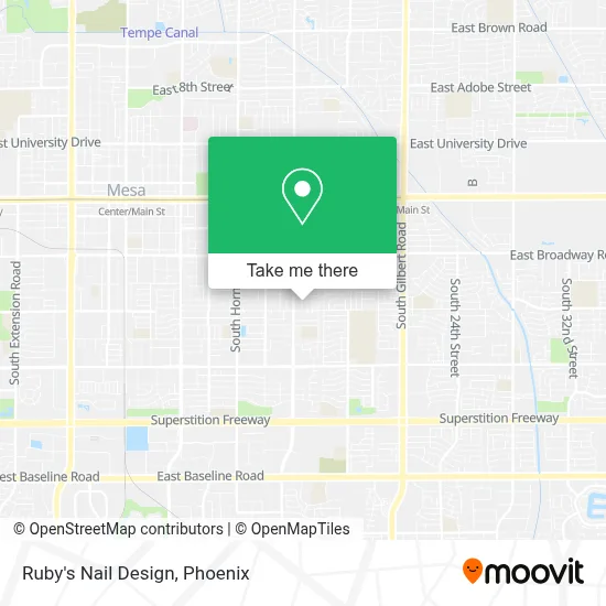 Ruby's Nail Design map