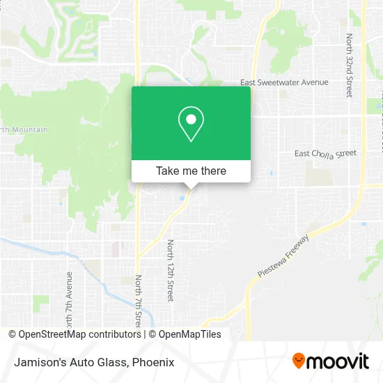 Jamison's Auto Glass map