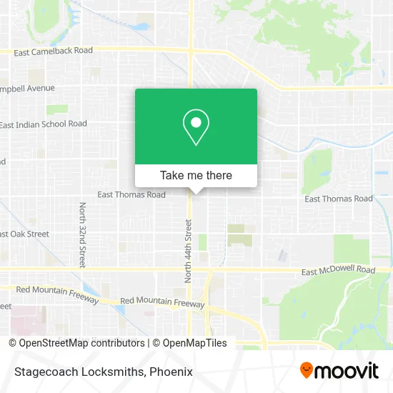 Stagecoach Locksmiths map