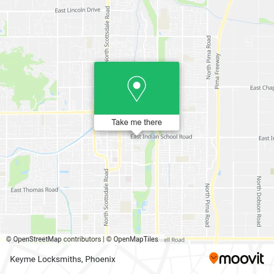 Keyme Locksmiths map
