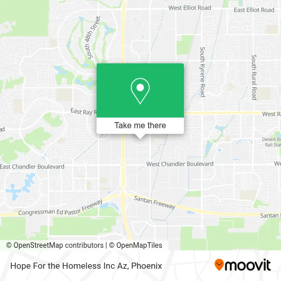 Hope For the Homeless Inc Az map