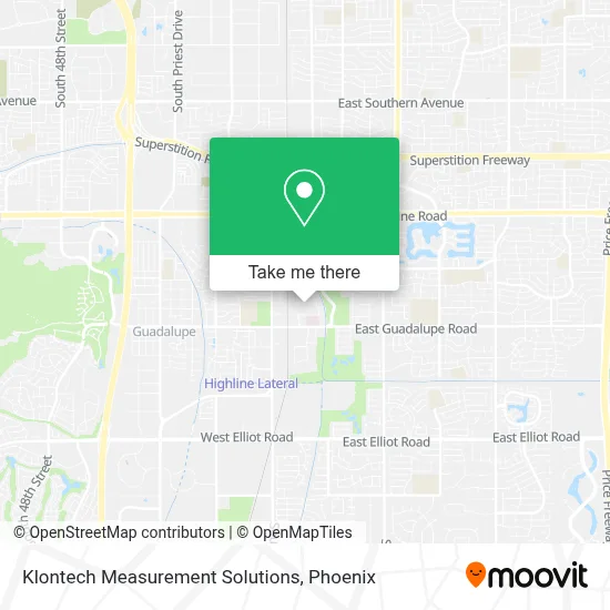 Klontech Measurement Solutions map