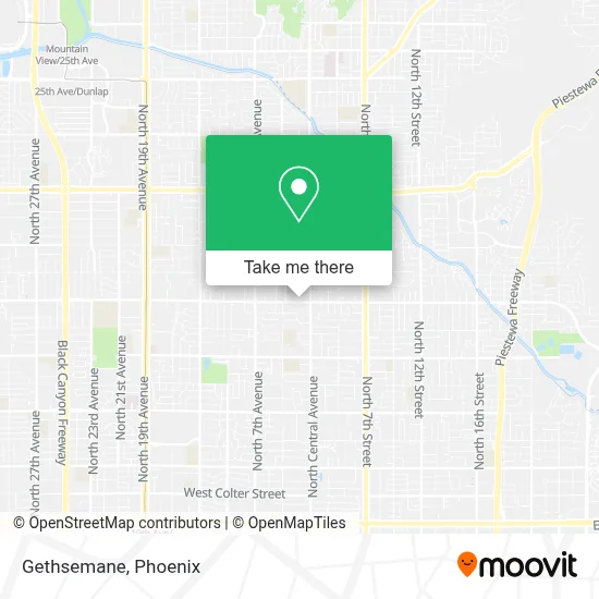 Gethsemane map