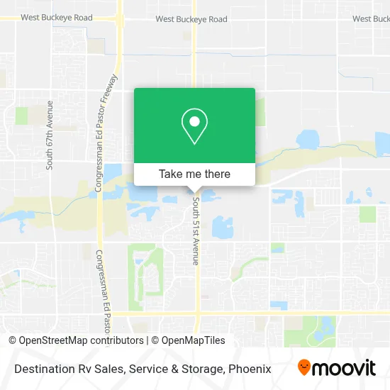 Destination Rv Sales, Service & Storage map