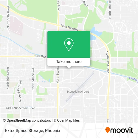 Extra Space Storage map