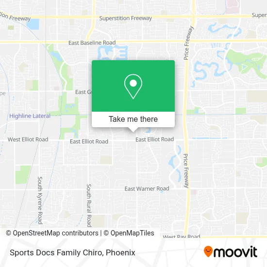 Sports Docs Family Chiro map