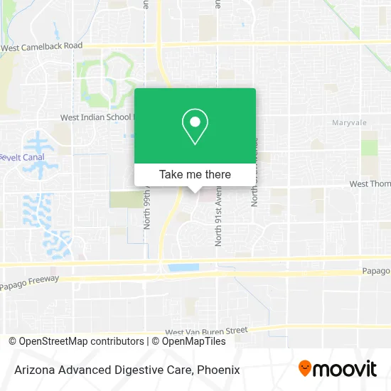 Arizona Advanced Digestive Care map