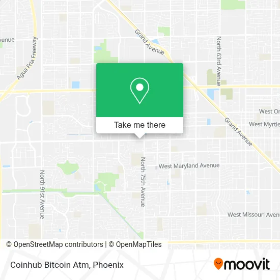 Coinhub Bitcoin Atm map