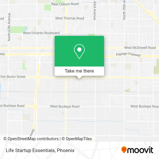 Life Startup Essentials map