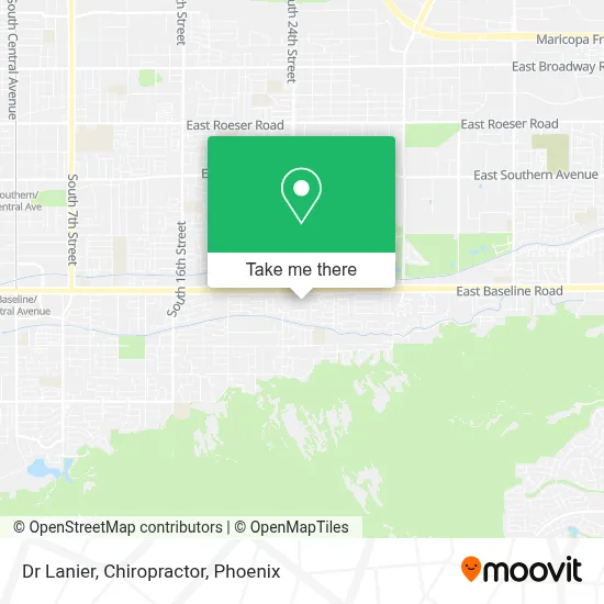 Dr Lanier, Chiropractor map