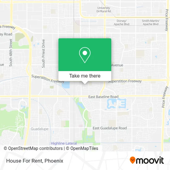 House For Rent map