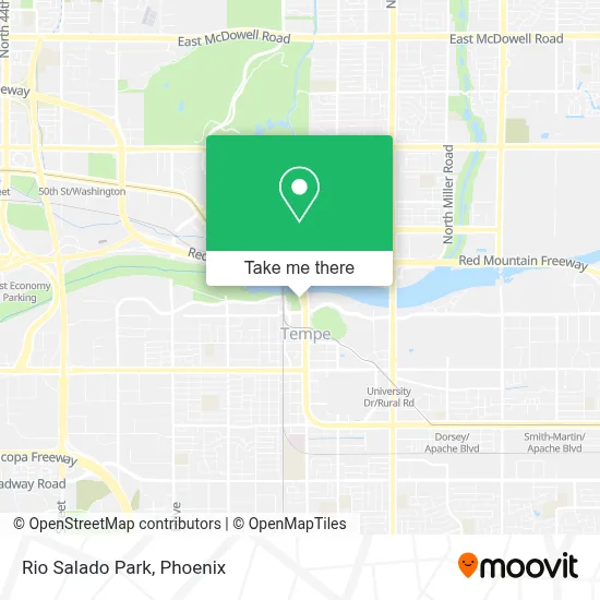 Rio Salado Park map