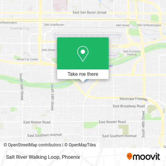 Salt River Walking Loop map