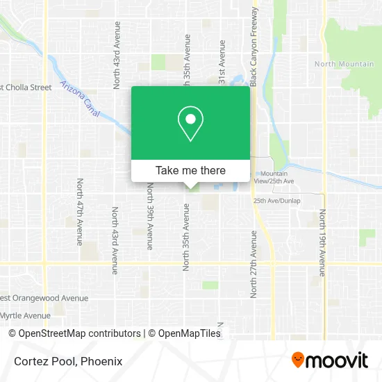 Cortez Pool map